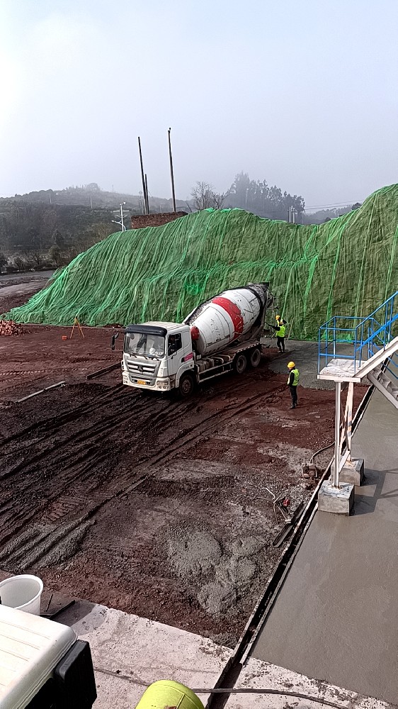耒宜擴容工程混凝土拌合站生產及運輸